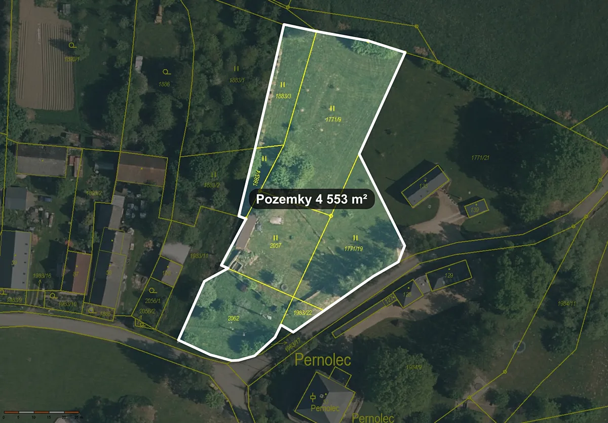 Prodej stavebního pozemku 4553 m²